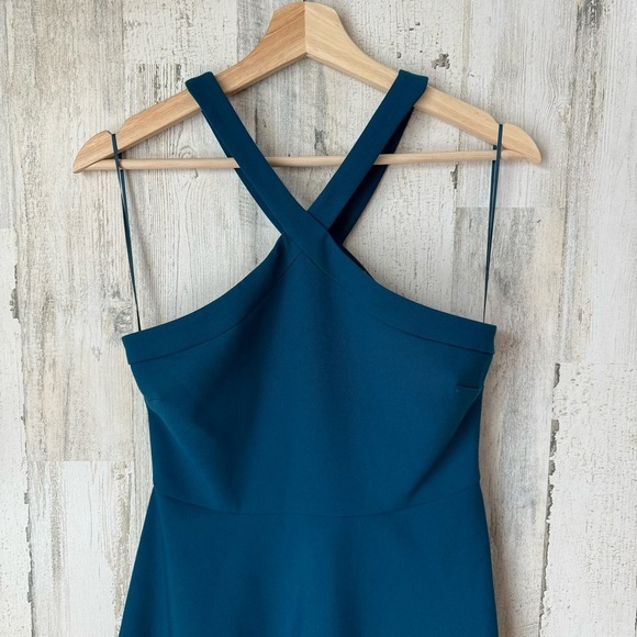 Likely Ashland Blue Halter Mini Dress Size 4 - Picture 4 of 11